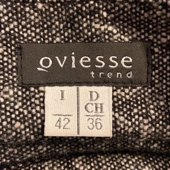 Oviesse Italian 2 Piece Tweed Lined Mini Skirt & Fitted Jacket SZ 4/6 - Picture 7 of 7